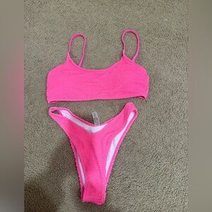 SHEIN hot pink bikini set NWT